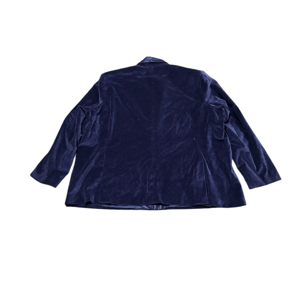 Frances Valentine Deep Blue Velvet men Blazer size 2XL - Picture 2 of 16